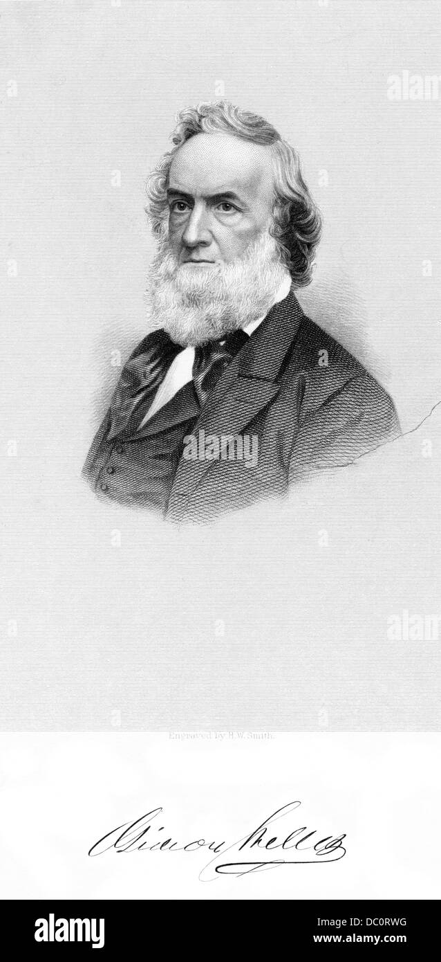 1800S 1860S PORTRAIT GIDEON WELLES LINCOLNS SECRETARY OF THE NAVY AUCH UNTER ANDREW JOHNSON Stockfoto