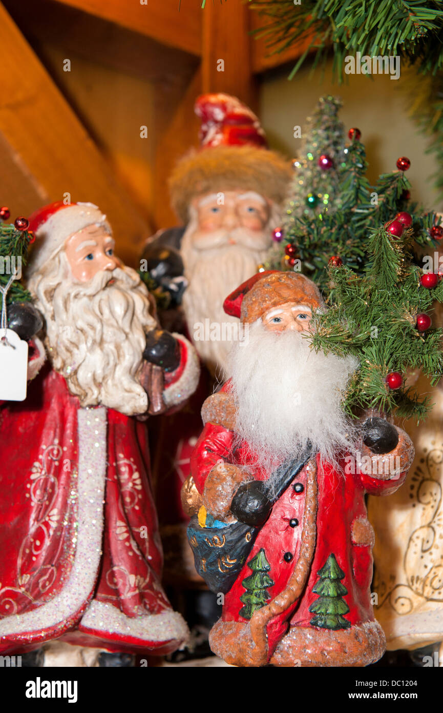 Europa, Deutschland, Hessen, Rüdesheim, Käthe Wohlfahrt, Weihnachten Shop, Santa Claus. Stockfoto