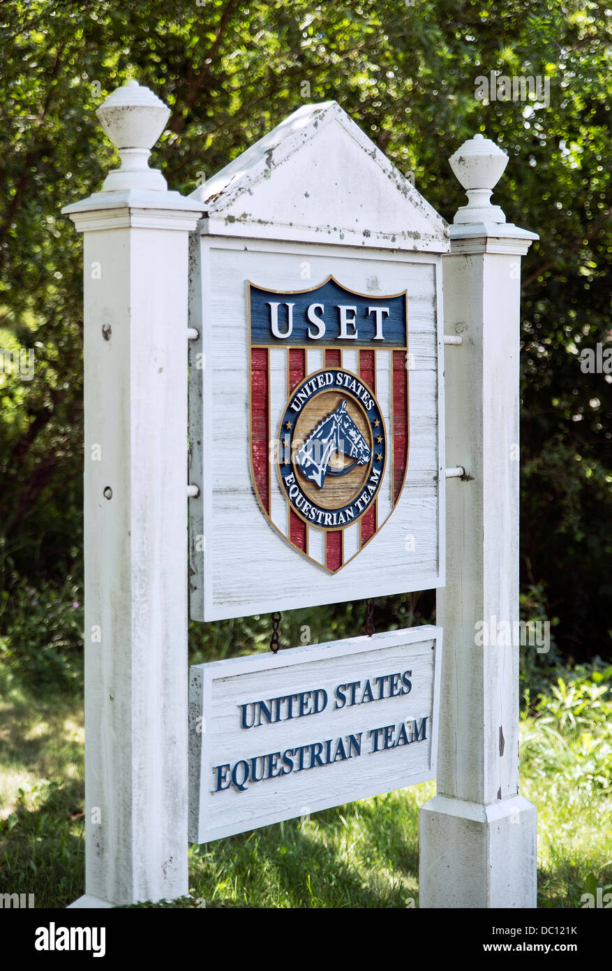 United States Equestrian Team Schulungseinrichtung und Hauptsitz in Gladstone, New Jersey, USA Stockfoto