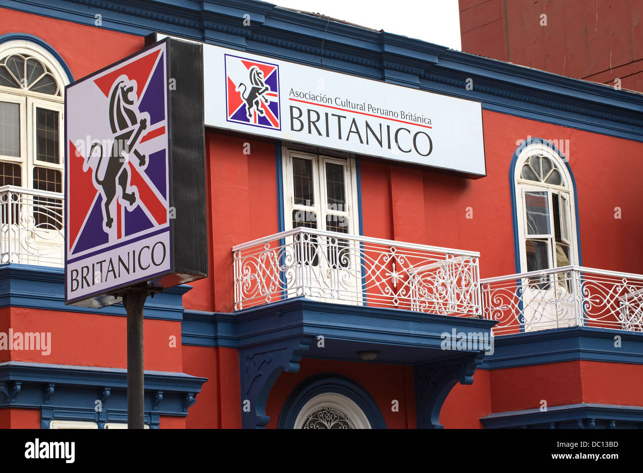 Britanico eine englischsprachige Lehrinstitut in Lima, Peru Stockfoto