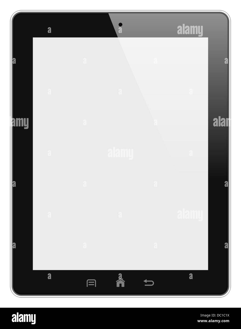 TabletPC isoliert auf weißem Hintergrund illustration Stockfoto