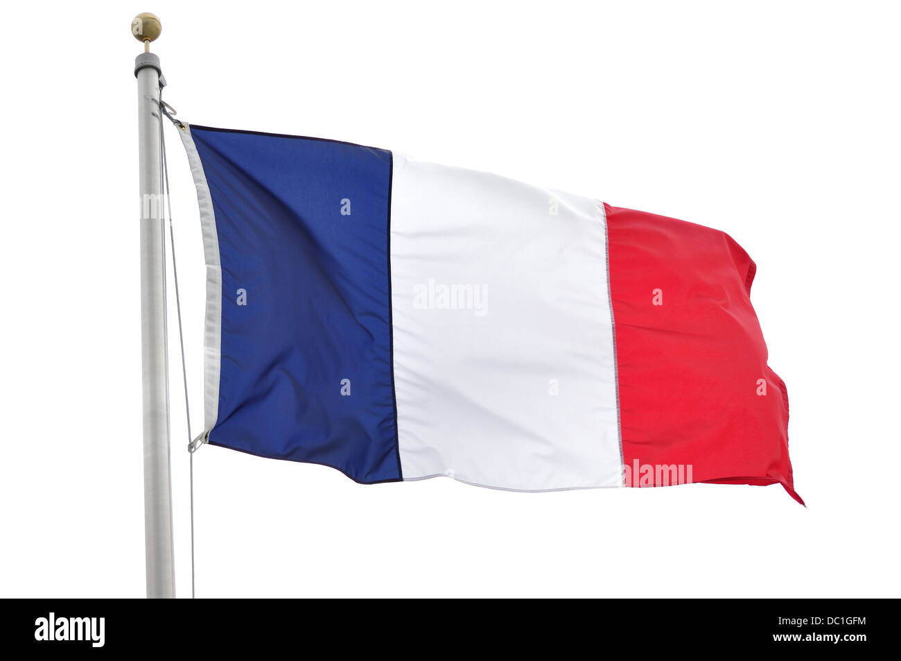 Französische Flagge Frankreichs Stockfoto