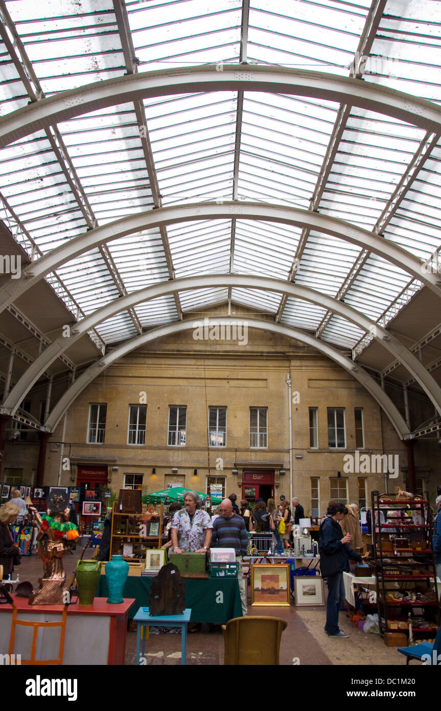 Green Park-Markt in den alten Bahnhof von Green Park in Bath Somerset England UK Stockfoto