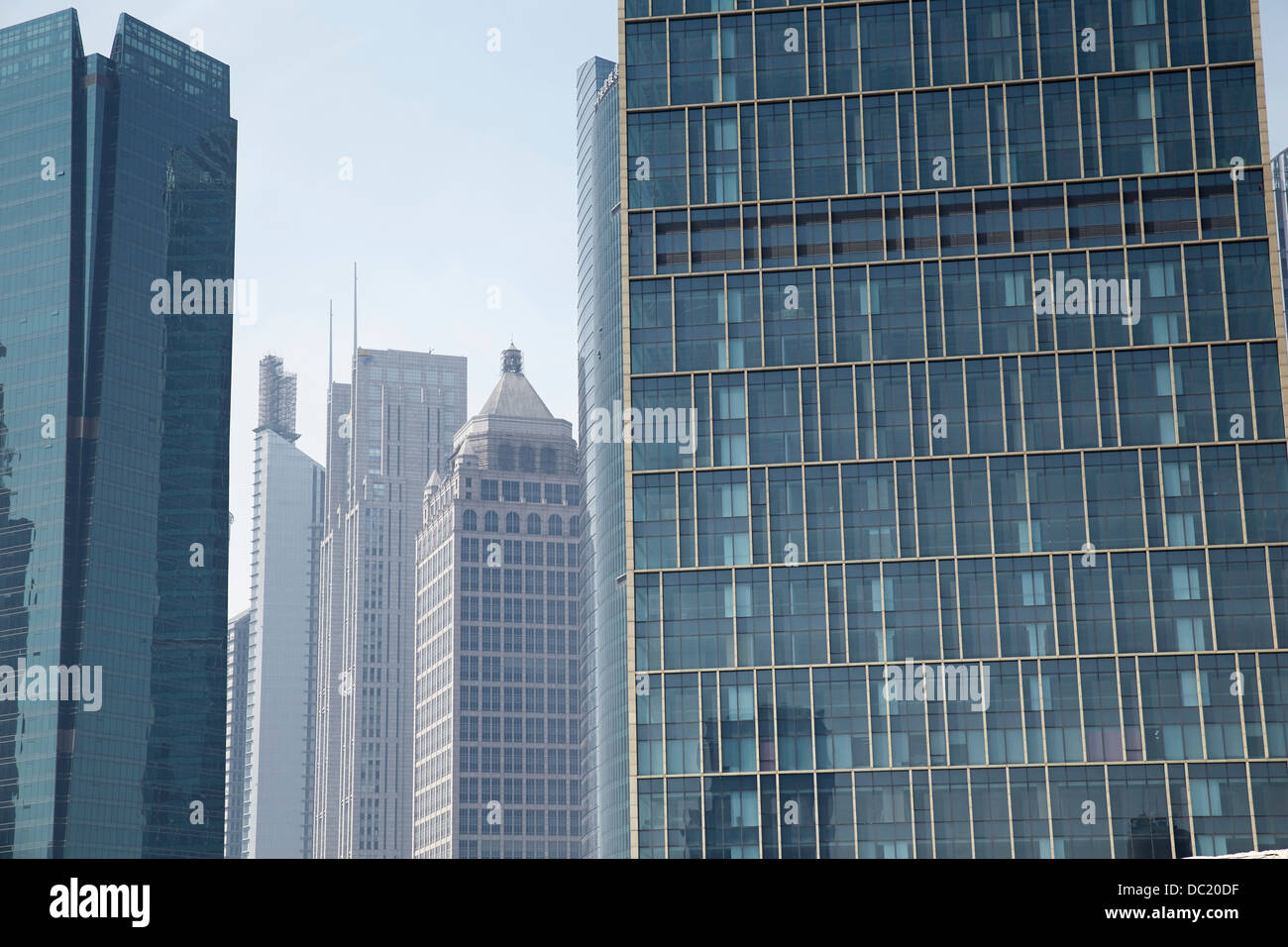 Großen Wolkenkratzer in Shanghai, China Stockfoto