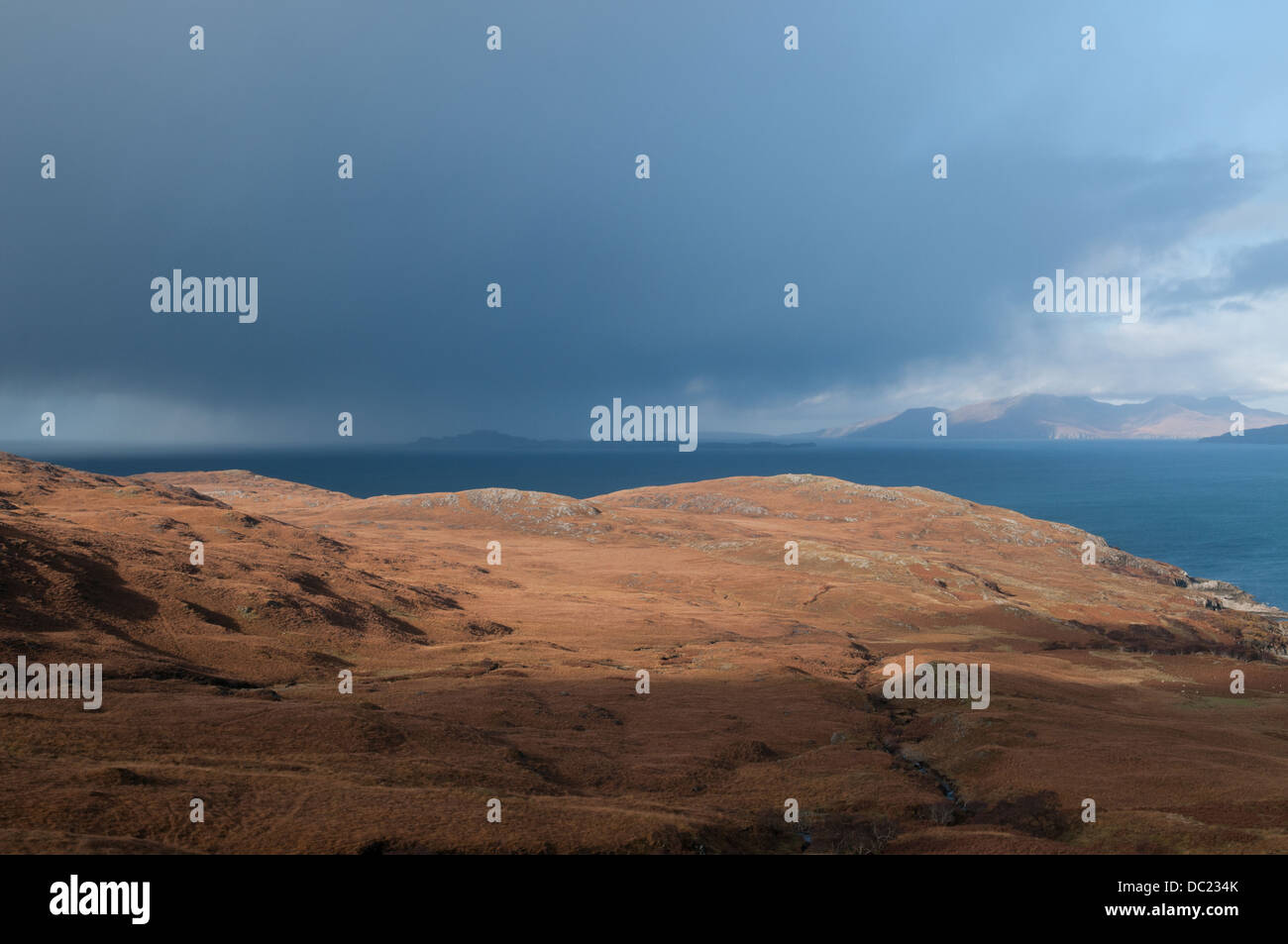 Nordküste von Ardnamurchan, Schottland. Stockfoto