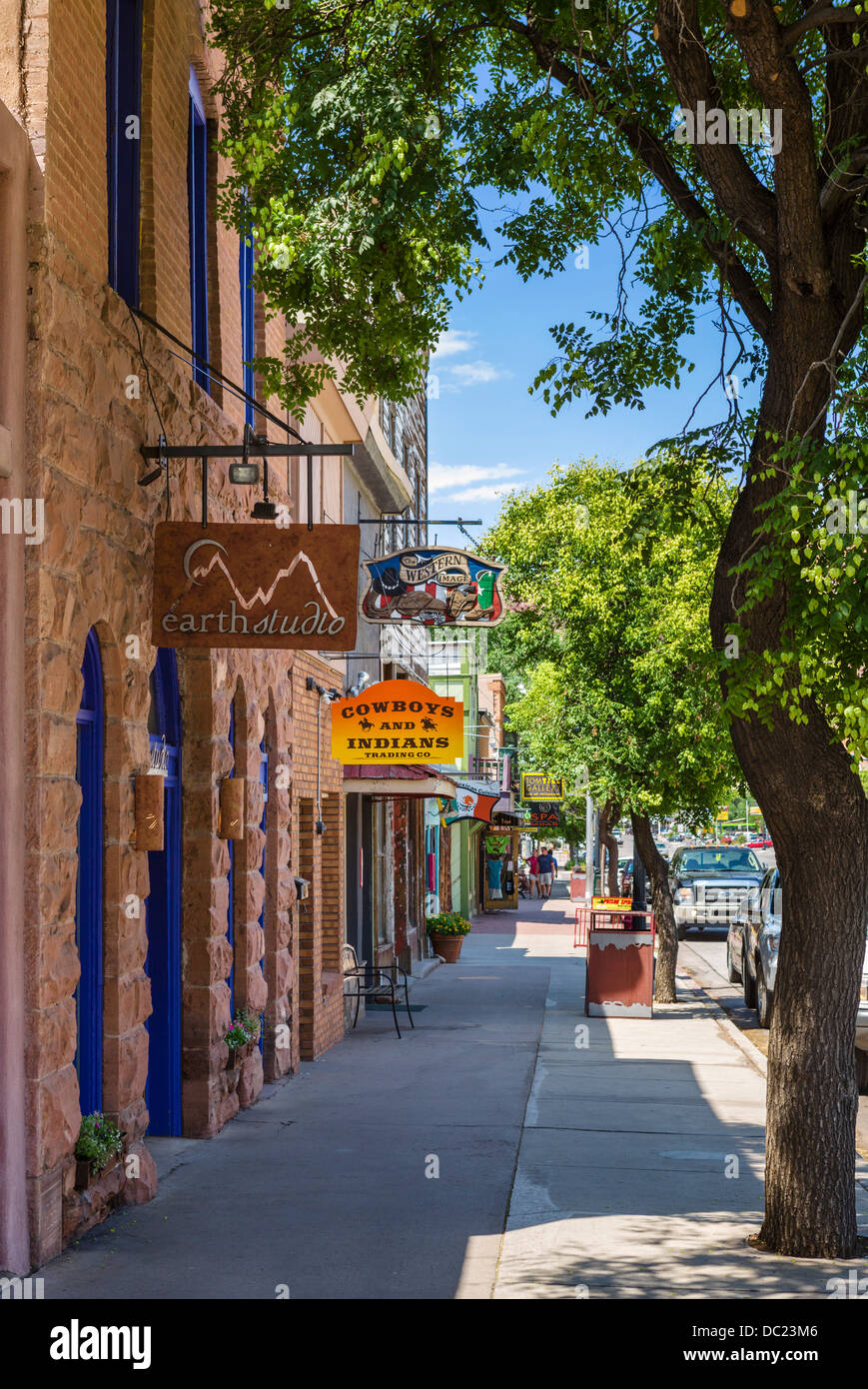Main Street in der Innenstadt von Moab, Utah, USA Stockfoto