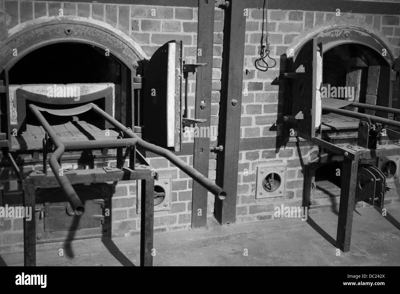 Krematorium des KZ Dachau Stockfoto