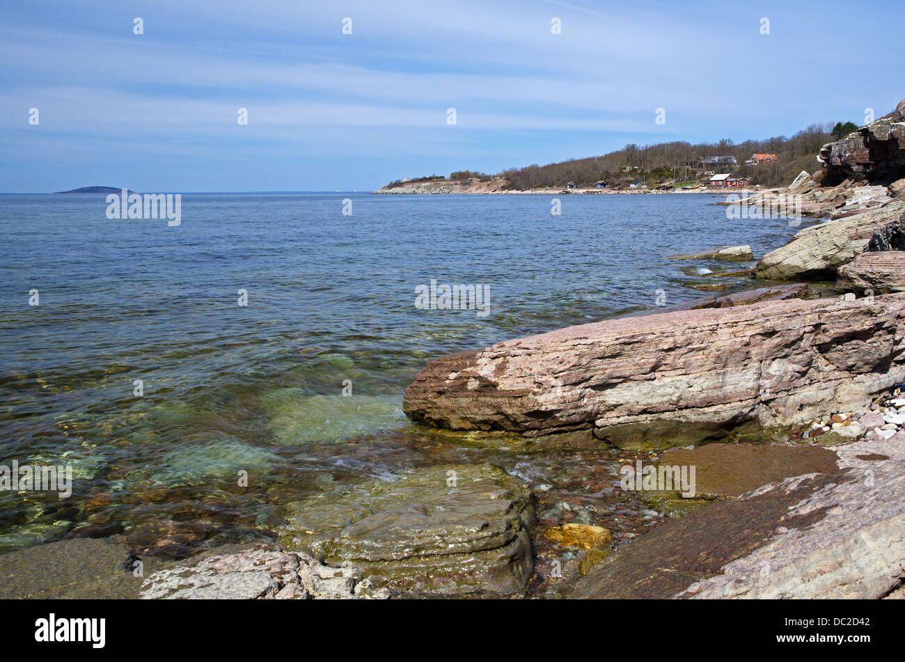 Felsige Bucht Stockfoto