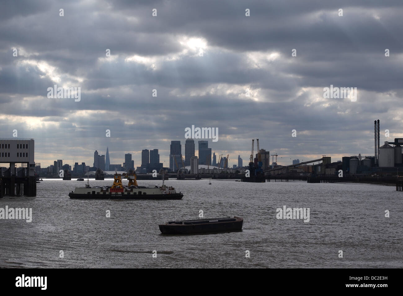 Fluss Themse in London England Vereinigtes Königreich UK Großbritannien Stockfoto
