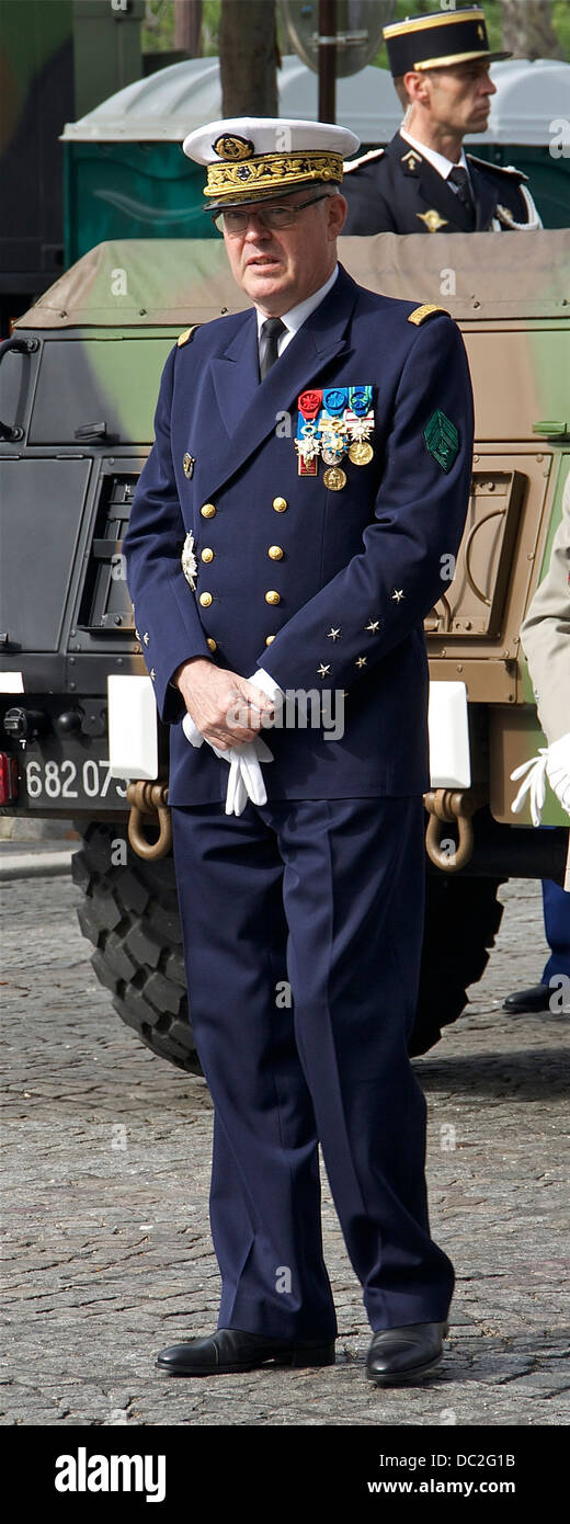 Admiral Edouard GUILLAUD, allgemeine Stabschef der französischen Armeen Stockfoto