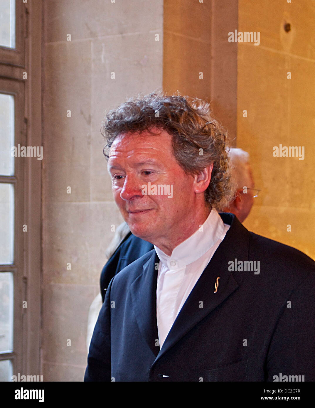 Englischer Dirigent Harry Christophers, während eines Konzerts (Israel in Ägypten, von Händel) in der Chapelle Royale des Château de Versailler Stockfoto