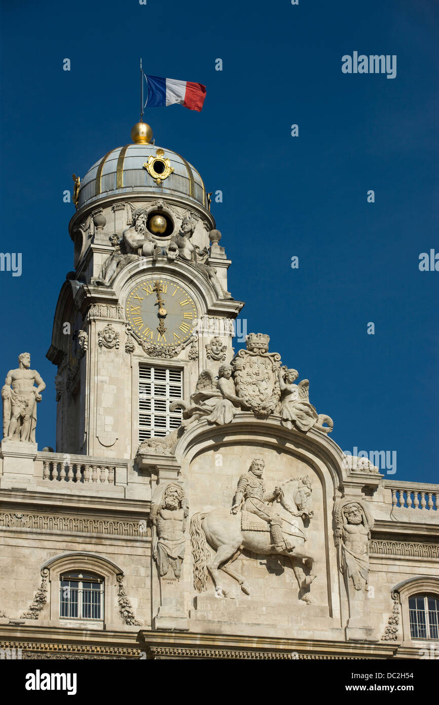 RATHAUS PLATZ DES TERRAUX LYON RHONE ALPES FRANKREICH Stockfoto
