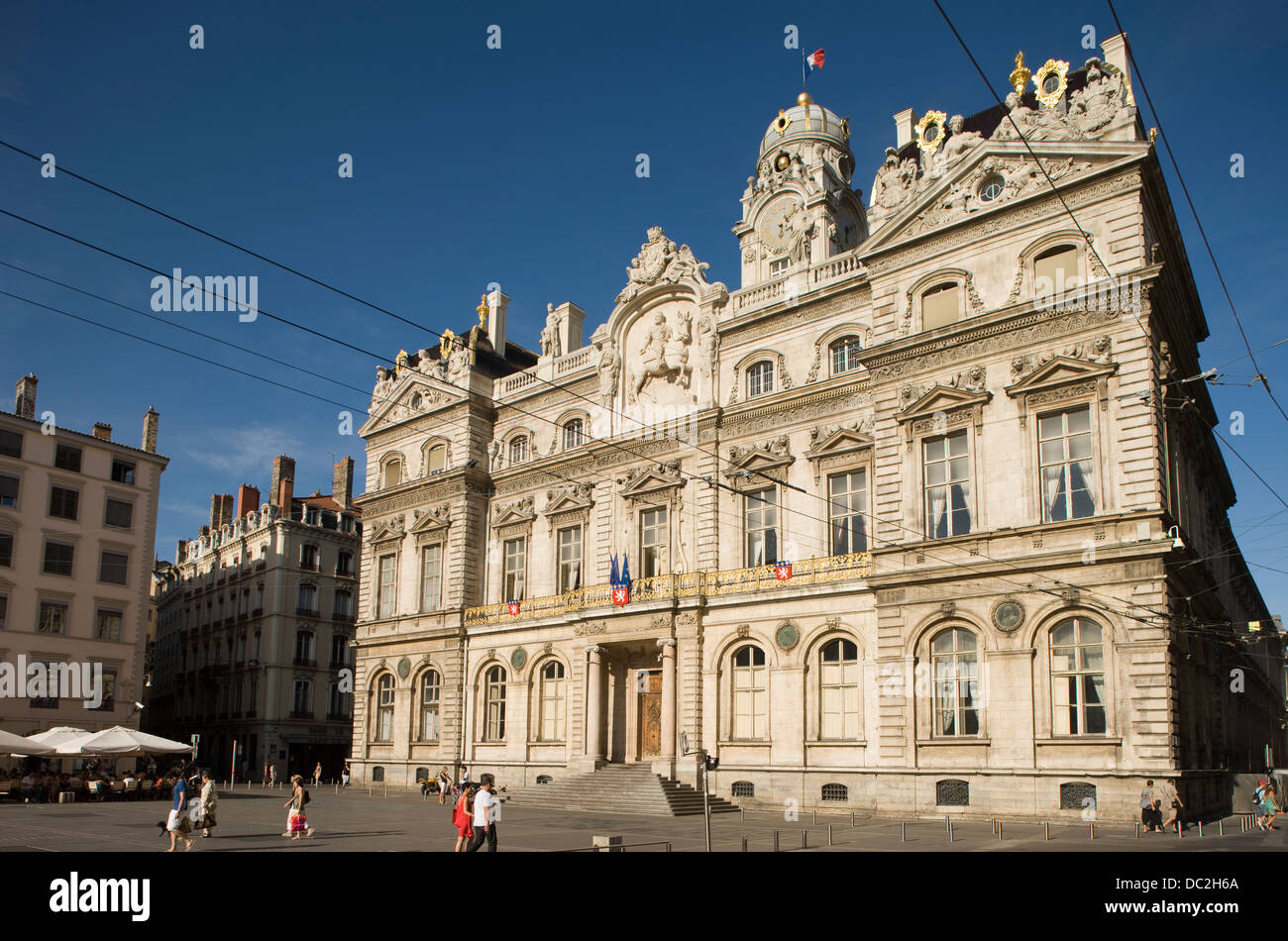 RATHAUS PLATZ DES TERRAUX LYON RHONE ALPES FRANKREICH Stockfoto