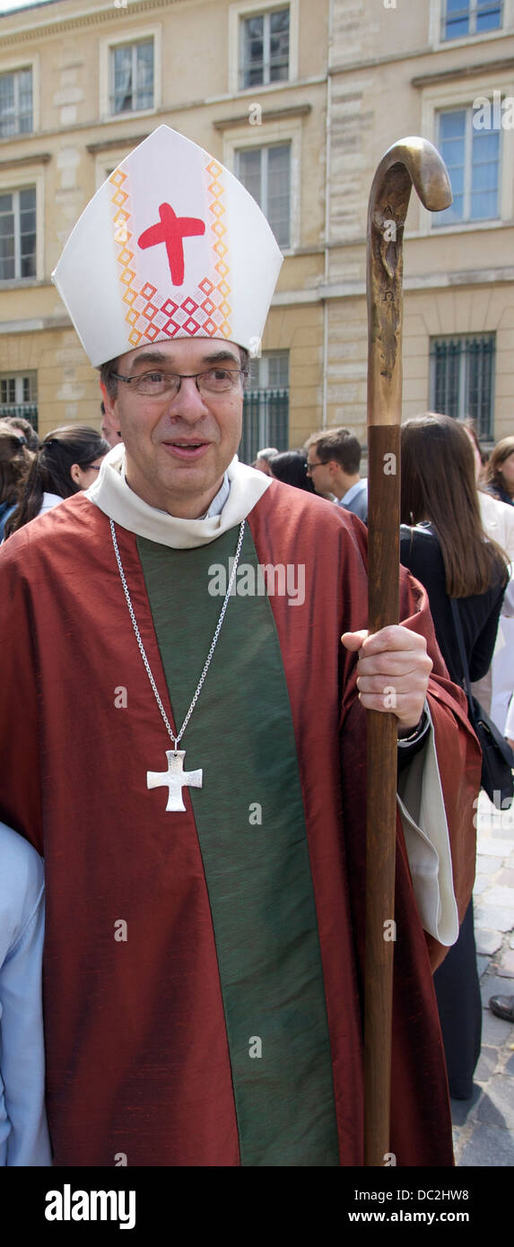 H.E Jérôme BEAU, Titularbischof von Privata, Weihbischof von Paris. Stockfoto