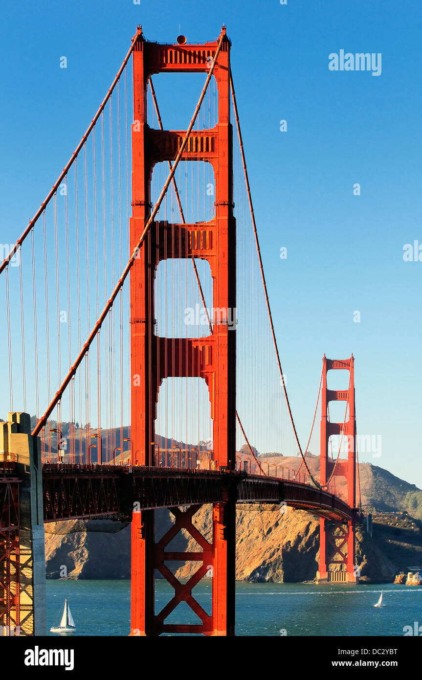 Blick auf die Golden Gate Bridge Stockfoto