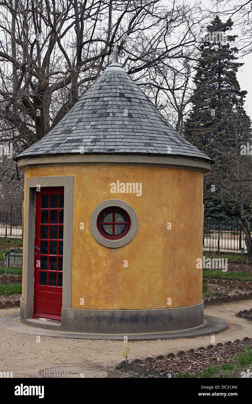 Gärtner Hütte im Jardin des Plantes, Paris, Frankreich Stockfotografie