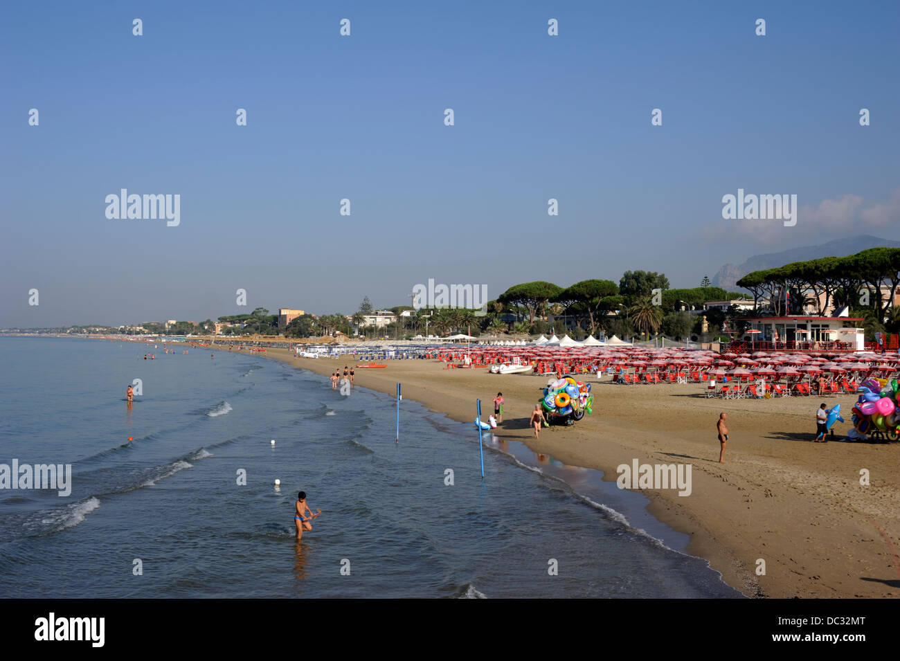 Italien, Latium, Terracina, Strand Stockfoto