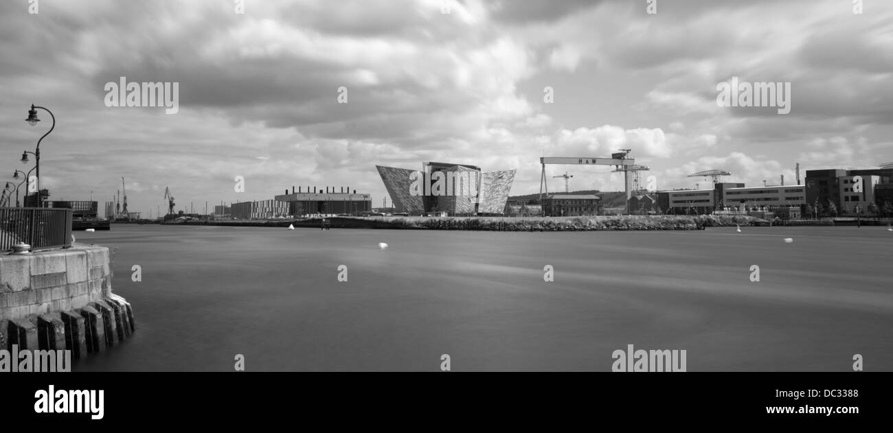 Fluss Lagan Belfast Stockfoto