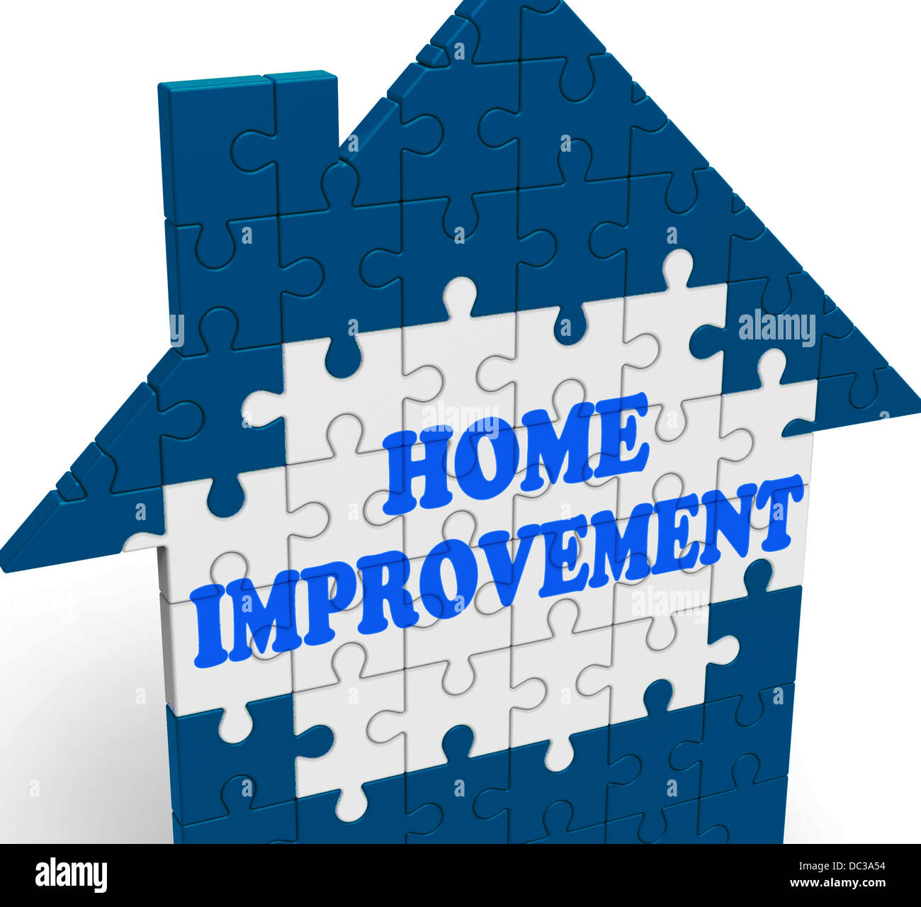 Home Improvement Haus bedeutet, zu renovieren oder wiederherstellen Stockfoto