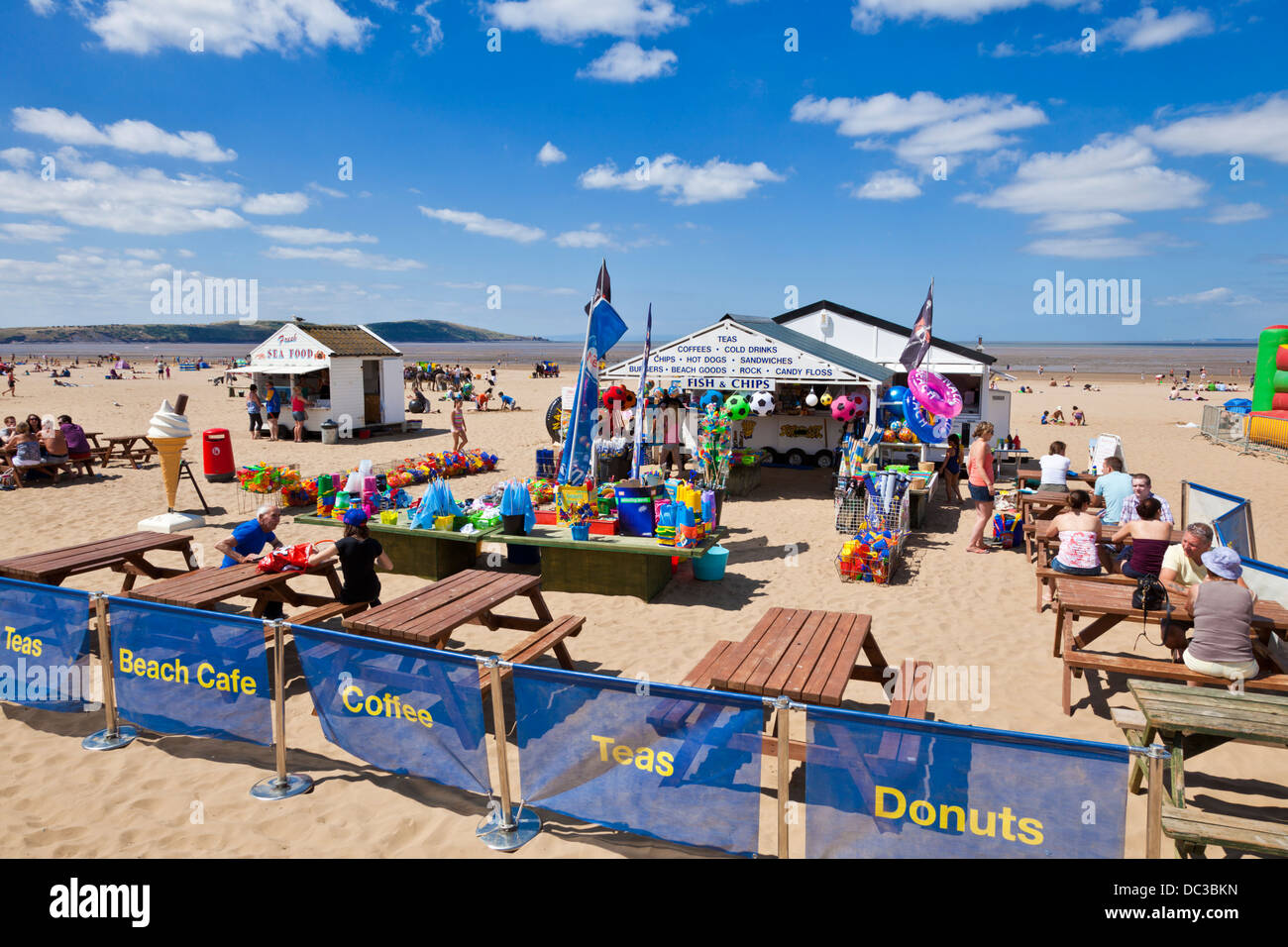 Weston Super Mare Beach Cafe Weston-Super-Mare Somerset England UK GB EU Europa Stockfoto