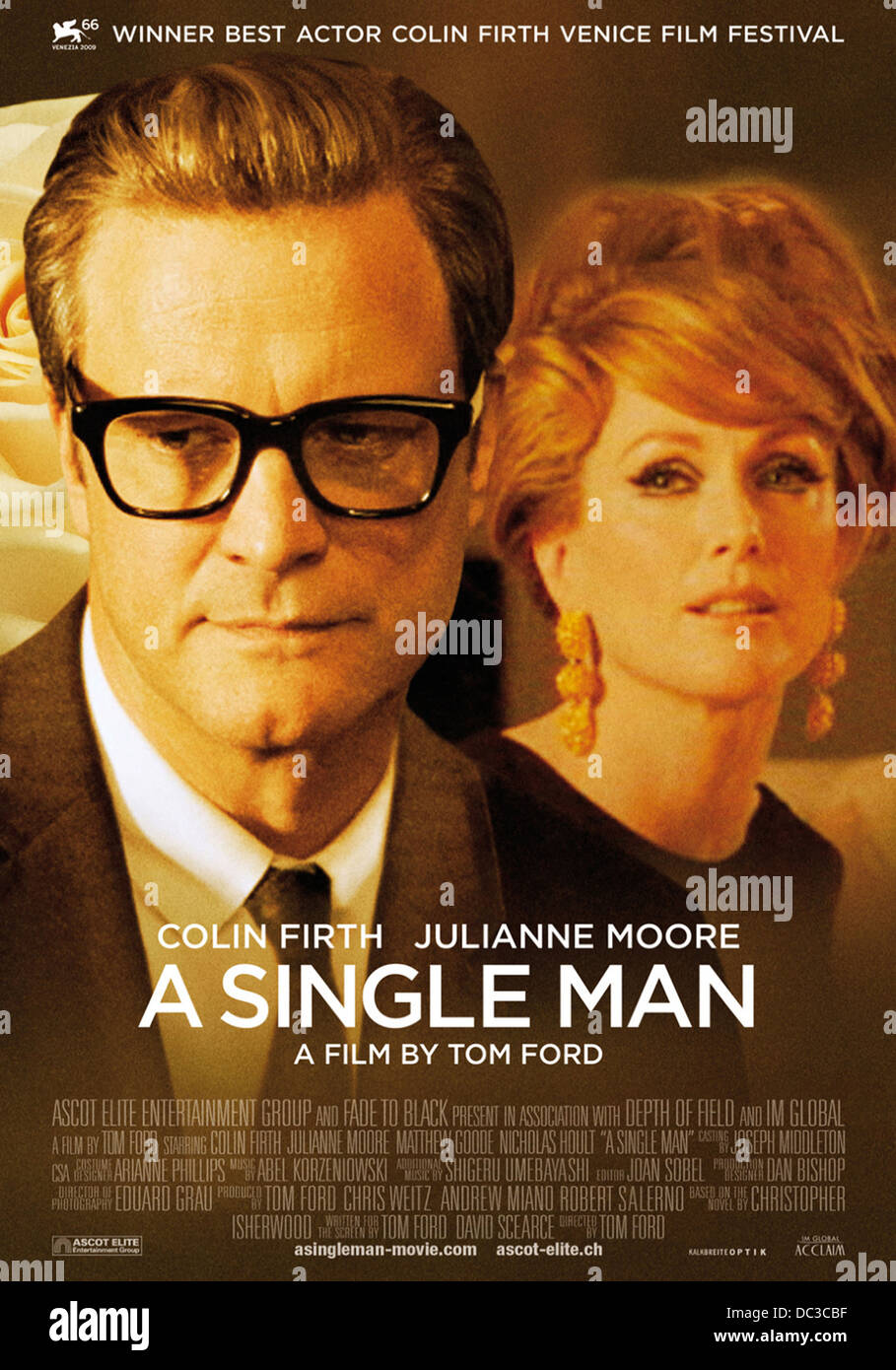 Ein einzelner Mann (Poster) (2009) Colin Firth Julianne Moore TOM FORD (DIR) 011 MOVIESTORE COLLECTION LTD. Stockfoto