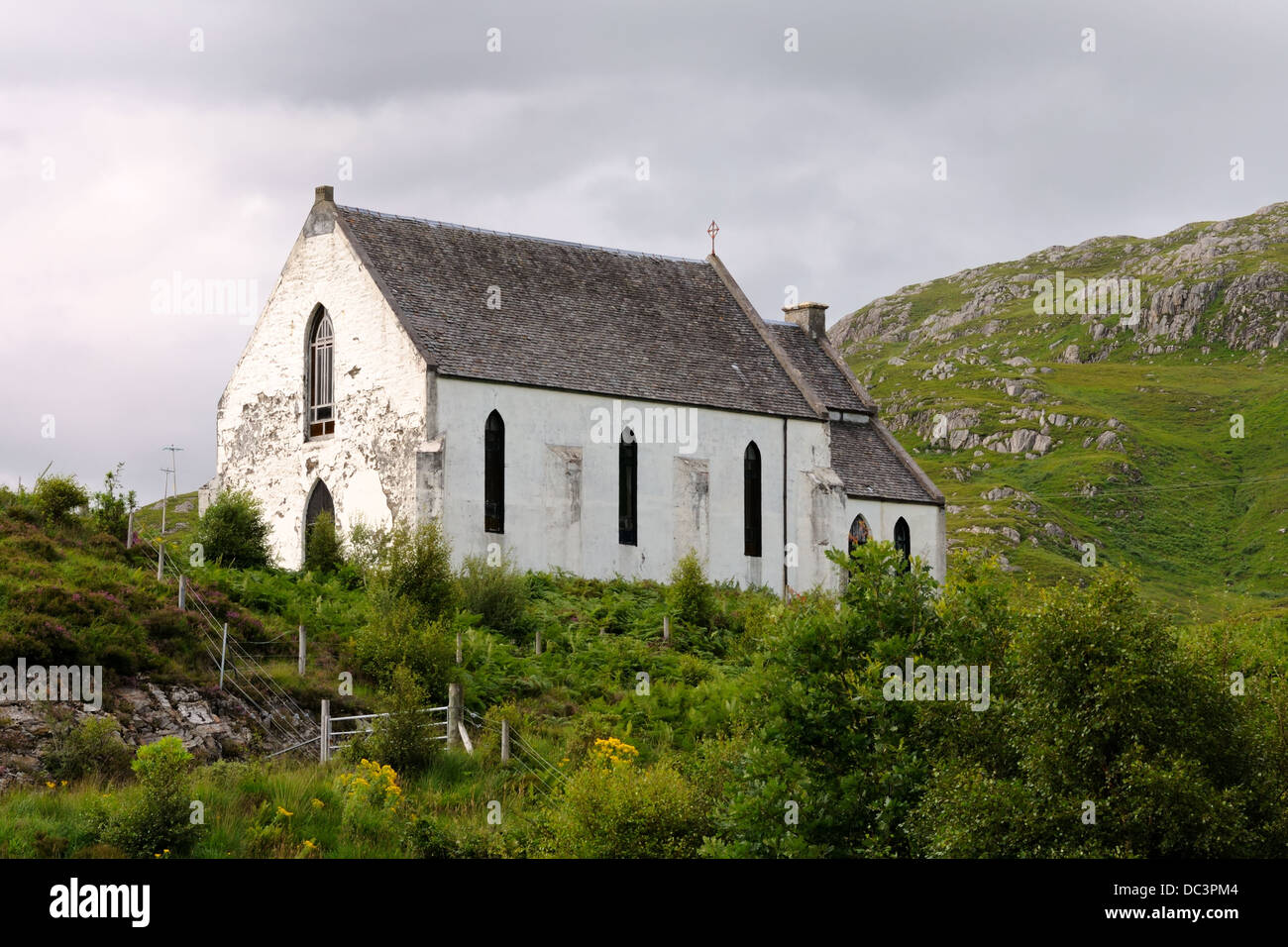 Our Lady of the Braes, Polnish, Kapelle/Kirche erbaut in1872, Loch Ailort, West Highlands, Schottland, Großbritannien Stockfoto