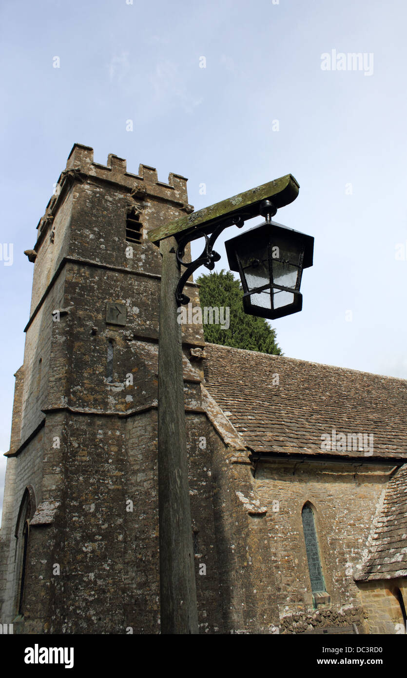 Str. Marys Kirche, Edgeworth, Gloucestershire, England, UK Stockfoto