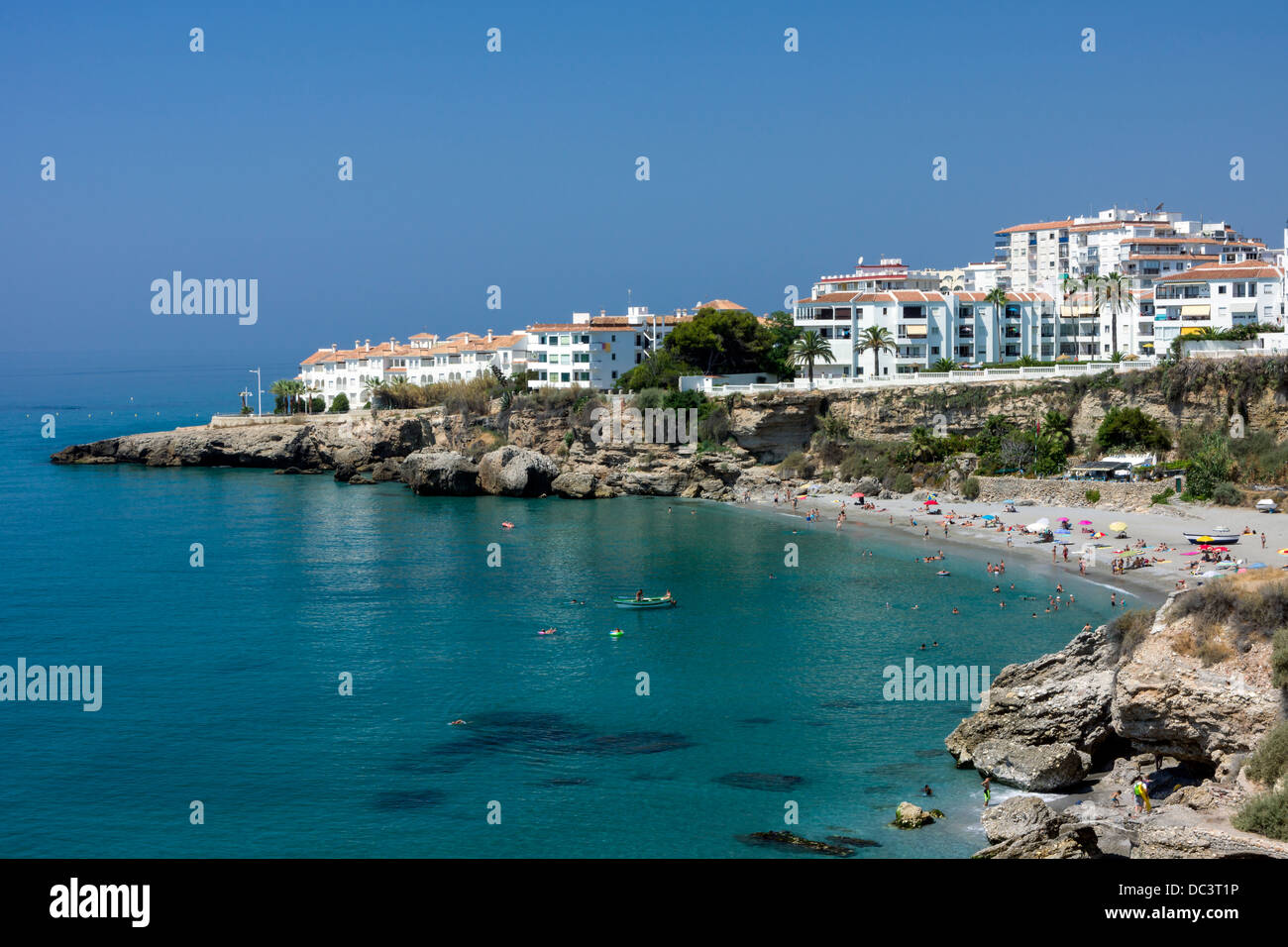 Nerja Beach, Anadalusia - Spanien Stockfoto