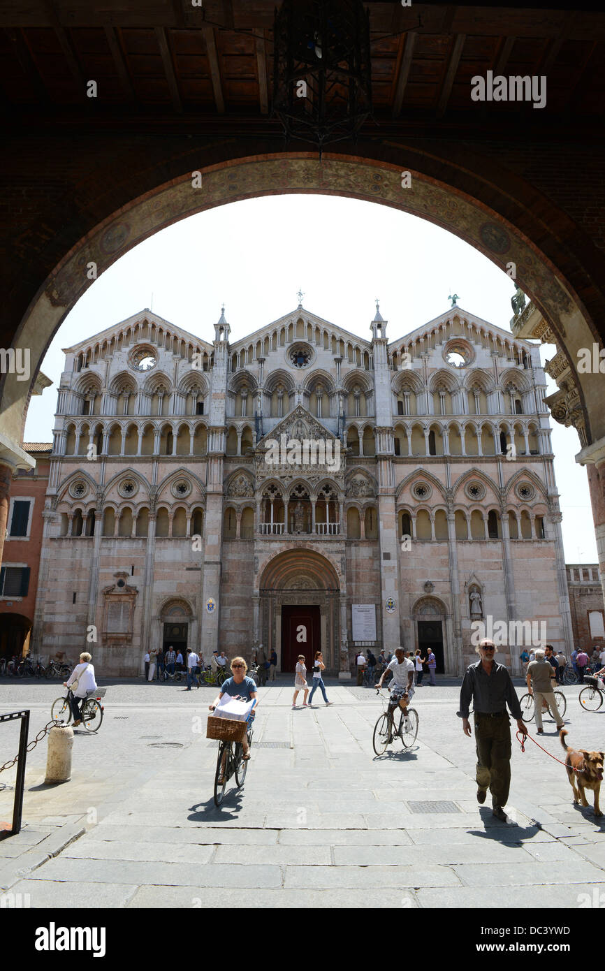 Kathedrale von Ferrara in Norditalien Emilia-Romagna Stockfoto