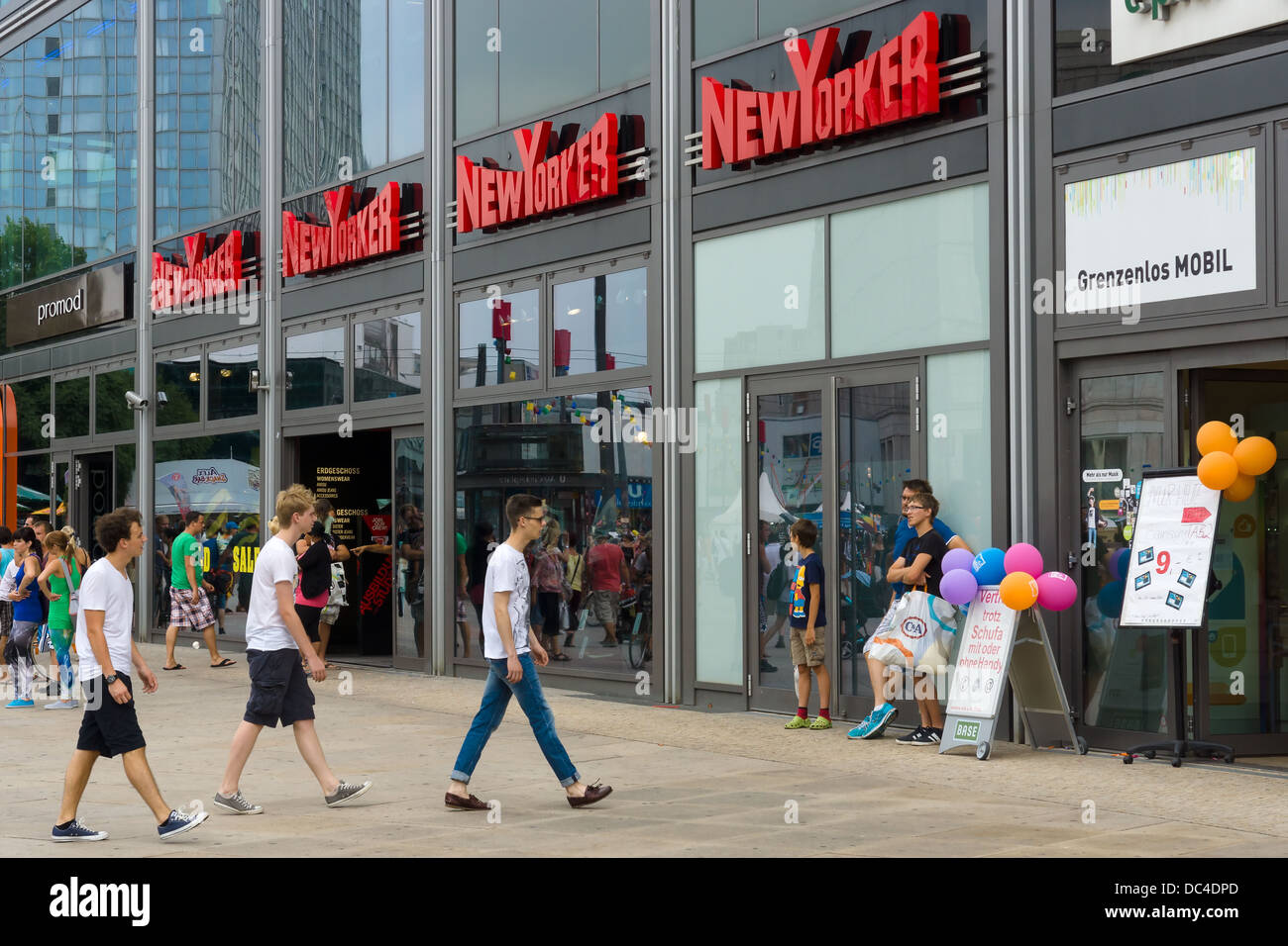 Boutique-Yorker am Alexanderplatz Stockfoto