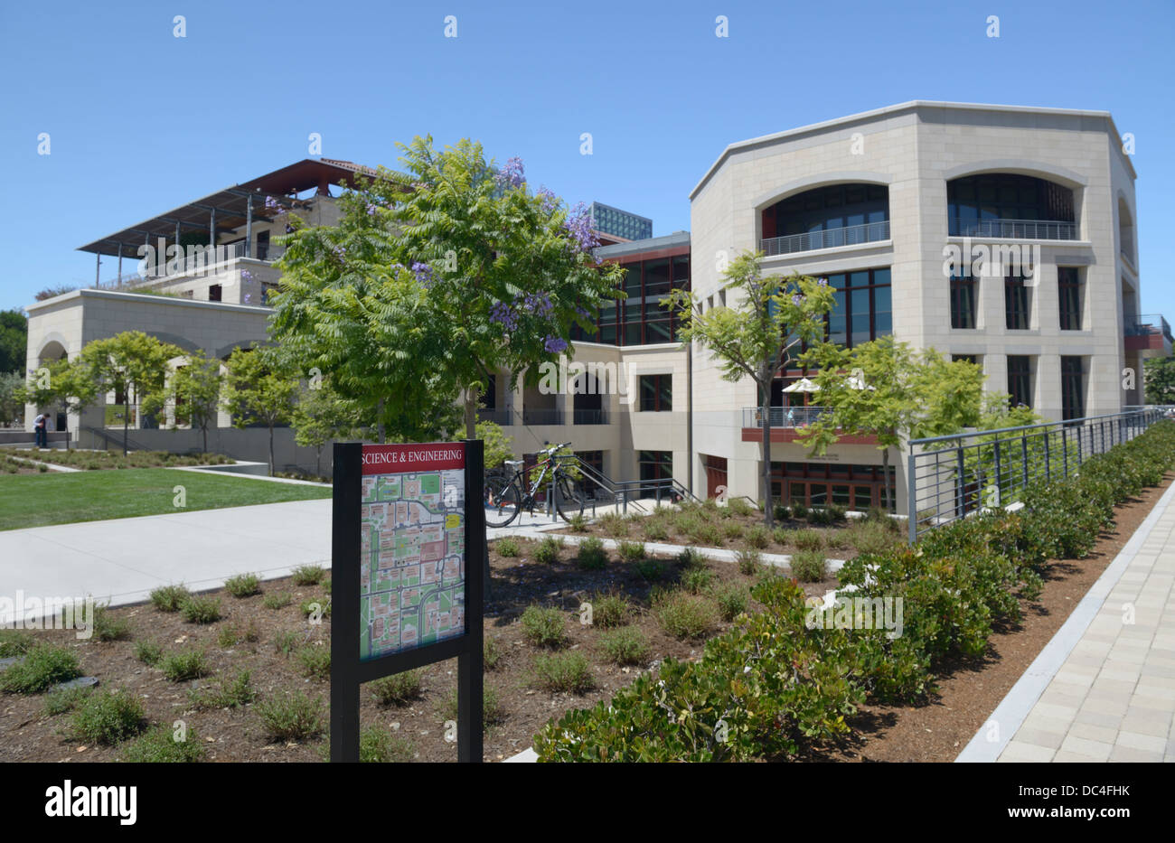 Stanford University Campus - Wissenschaft und Technik Gebäude Stockfoto