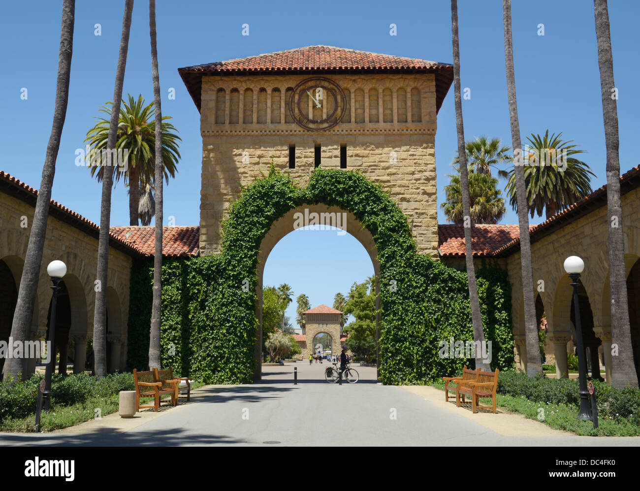 Campus der Stanford Universität Stockfoto