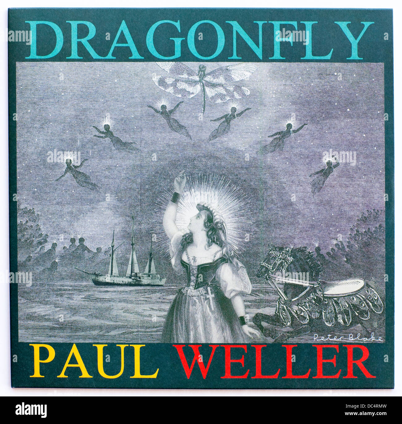 Paul Weller - Dragonfly, 2012 EP auf Island Records (Cover-Art von Peter Blake) - nur zur redaktionellen Verwendung Stockfoto