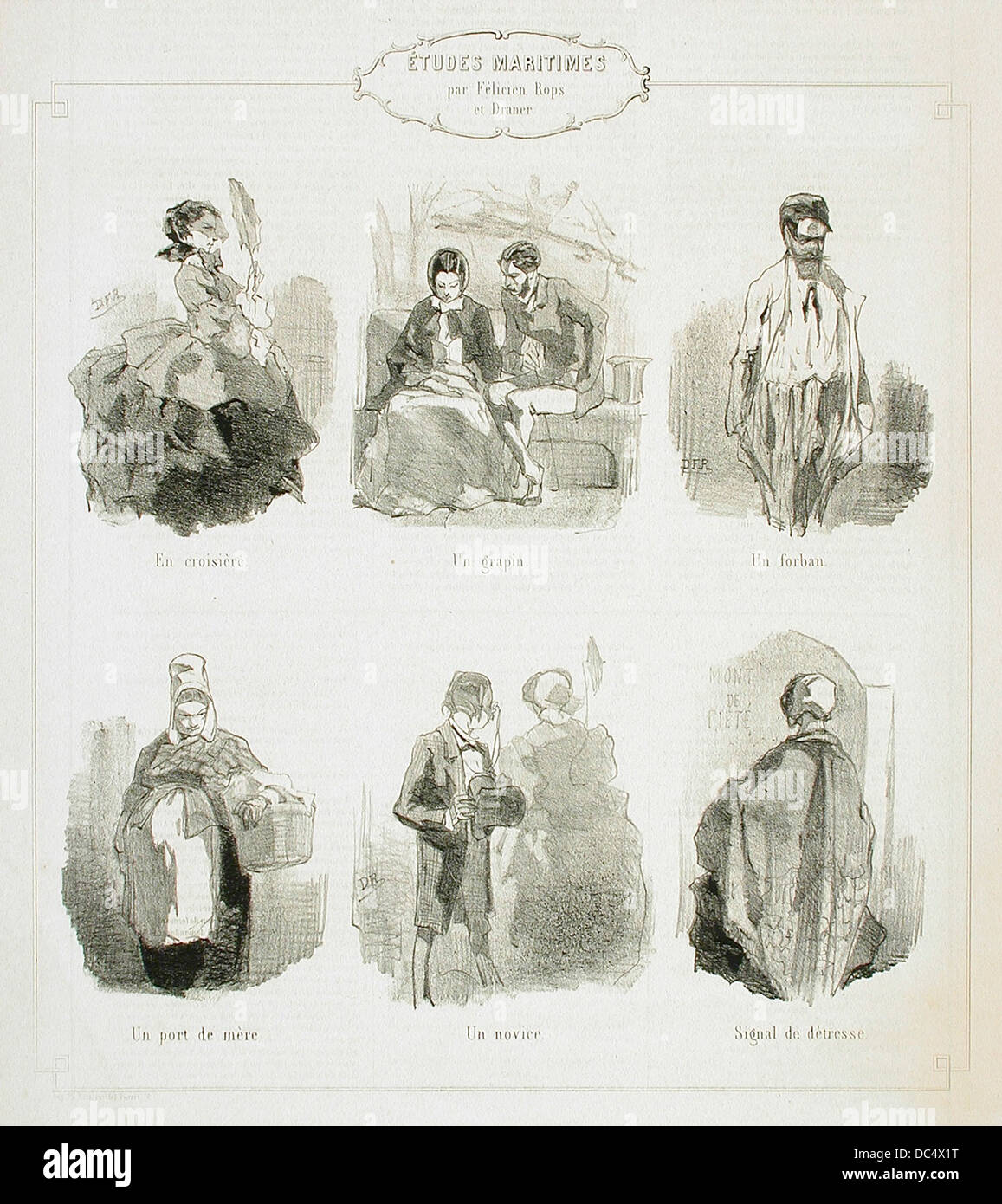 „Etudes Maritimes“ ist ein maritimes Kunstwerk aus der LACMA-Kollektion, das sich mit dem Meer und der maritimen Lebensweise befasst. Das Stück fängt die dynamische Beziehung zwischen Menschheit und Meer ein. Stockfoto