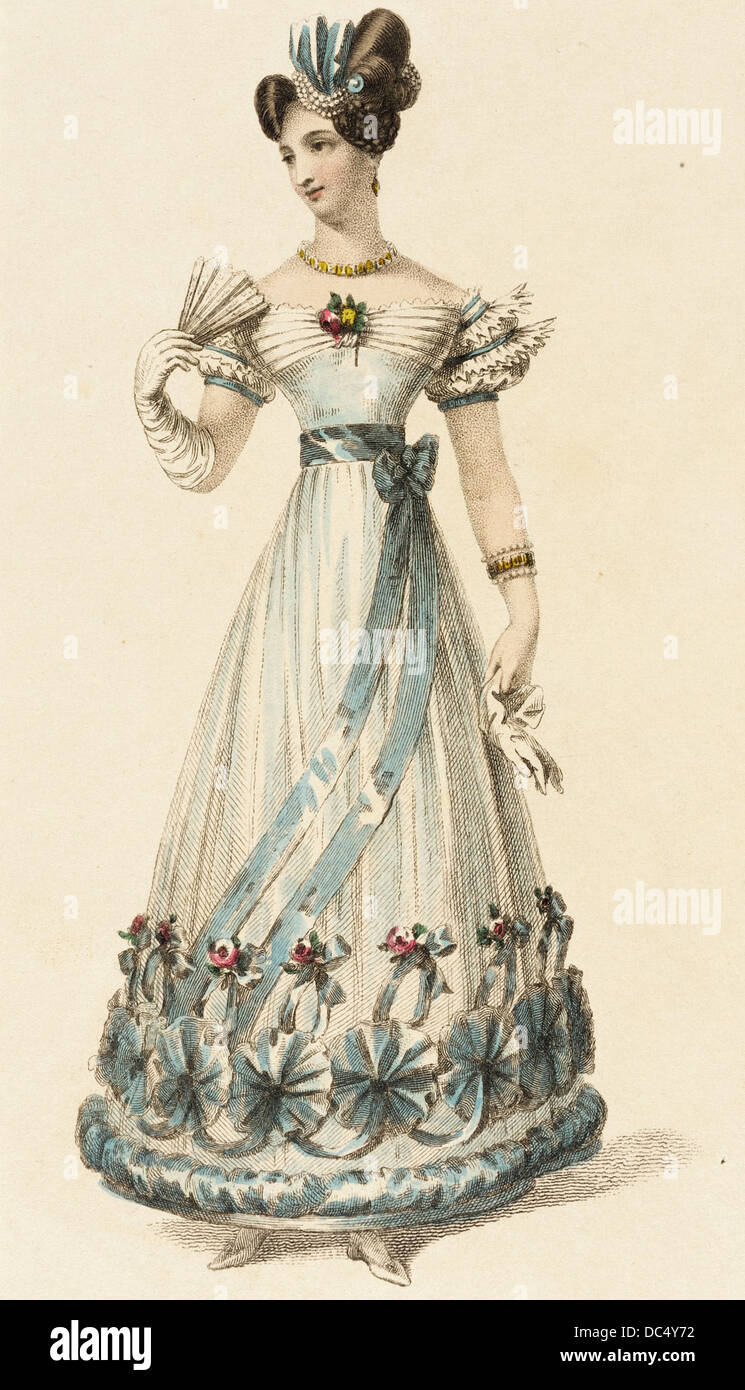 Mode-Platte (Ballkleid) M.83.161.236 Stockfoto