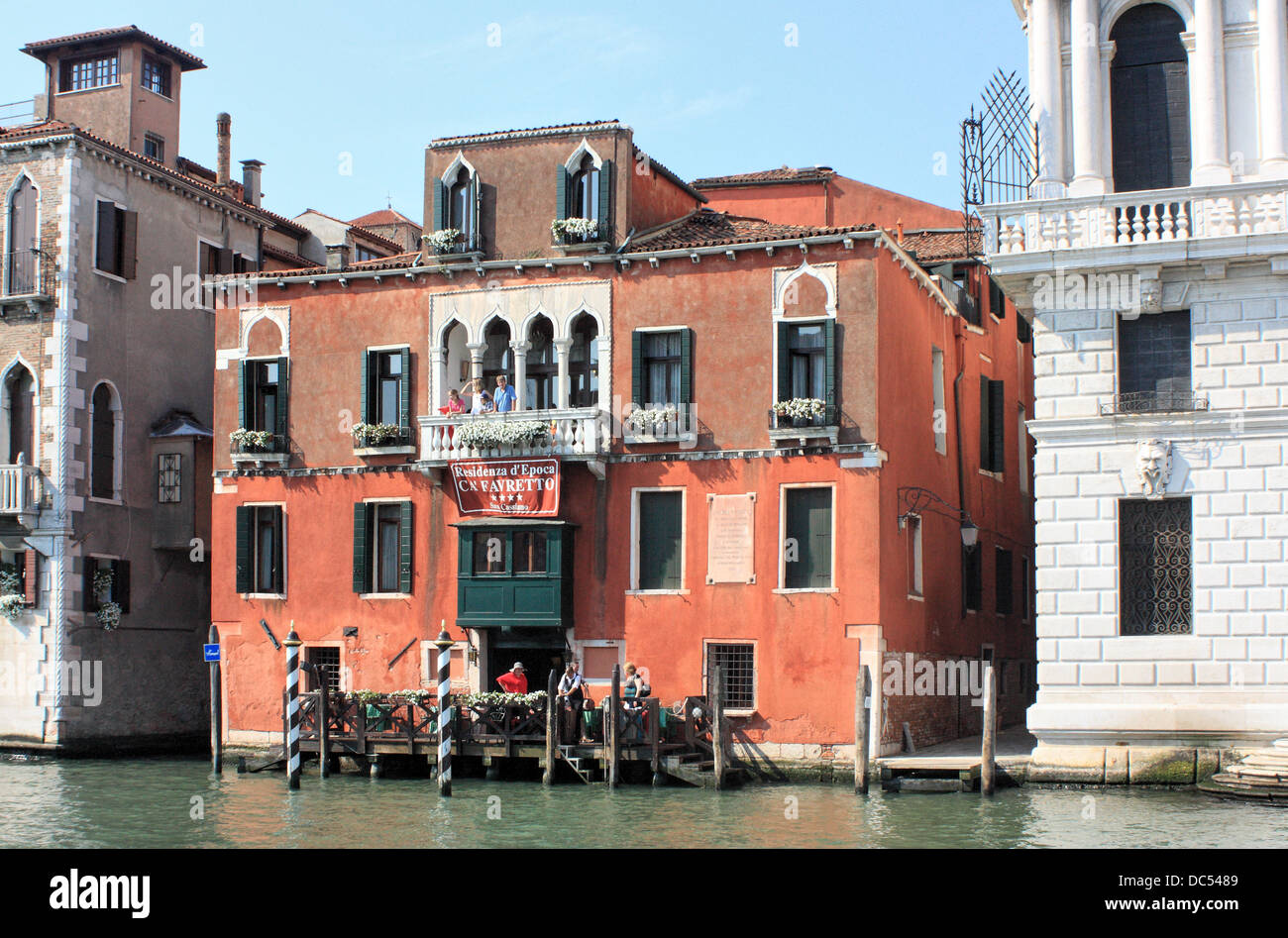 Palazzo Ca' Favretto / Palazzetto außerdem Favretto / Casa Favretto. Hotel San Cassiano Residenza d ' Epoca Ca' Favretto. Stockfoto