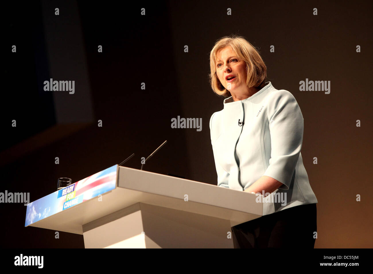 Parteitag der Konservativen in Manchester Central Mai 2009 Theresa Stockfoto