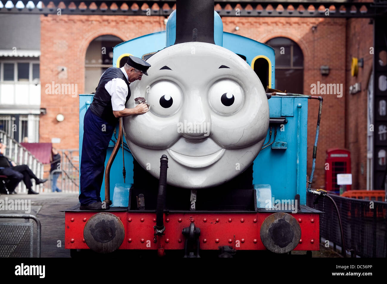 Thomas die kleine Lokomotive Zug an das Museum of Science and Industry in Manchester Stockfoto