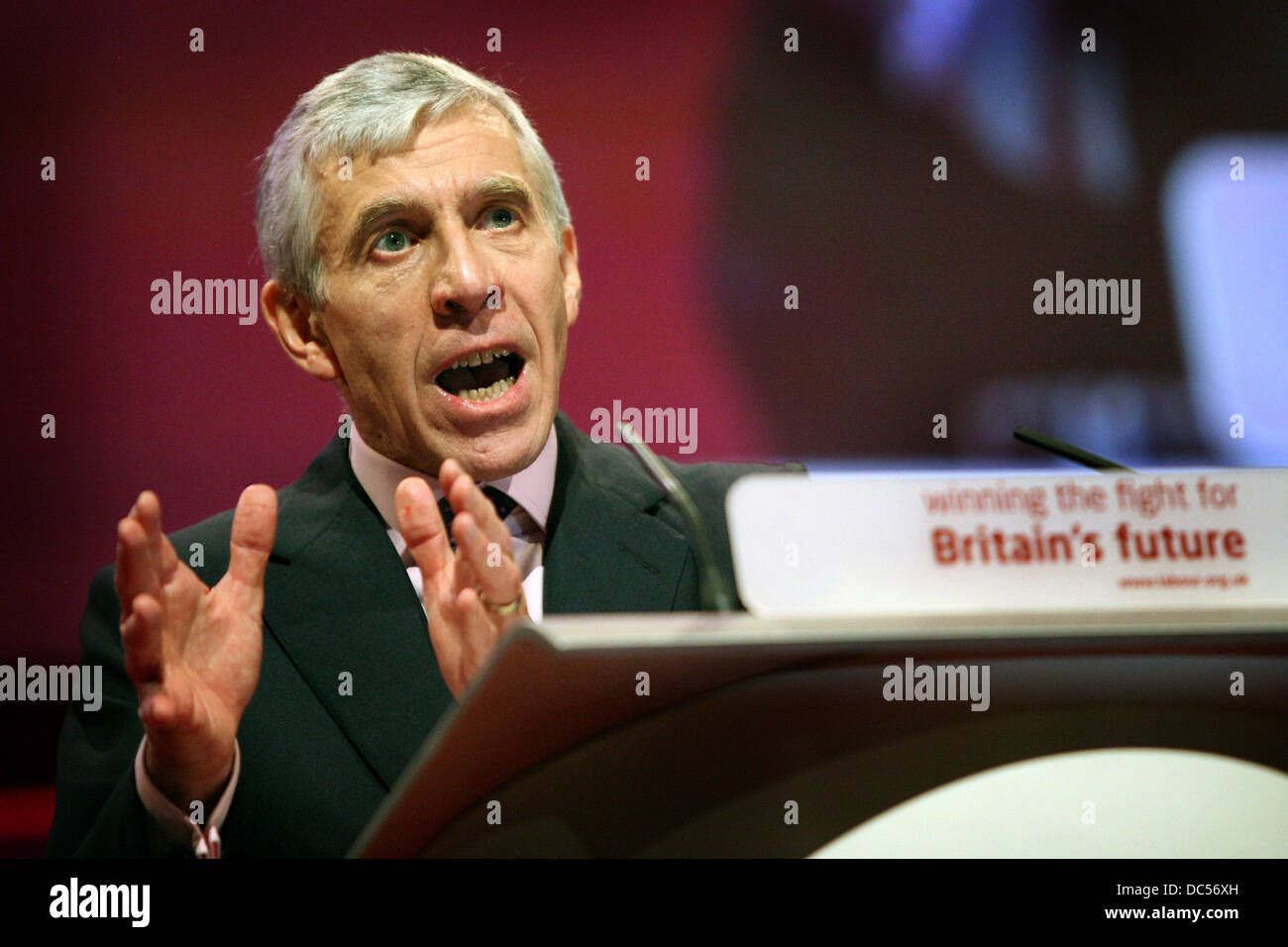 Labour Party Conference Manchester September 2008. Jack Straw Stockfoto