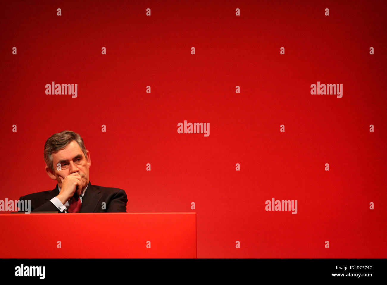 Manchsester der Labour Party Conference 2008. Gordon Brown Stockfoto