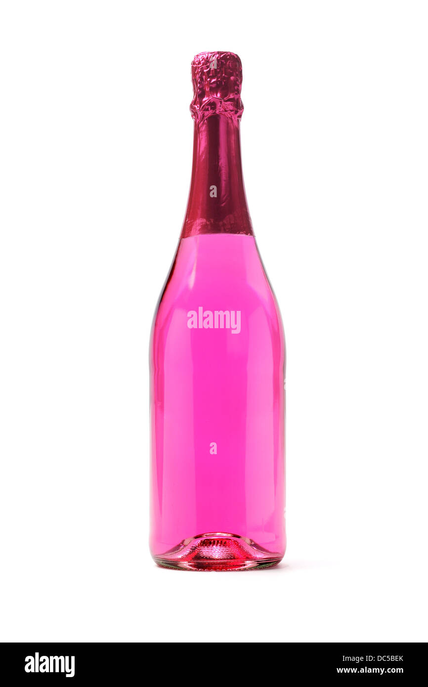 Flasche von aromatisierten kohlensäurehaltige alkoholfreie Getränke auf weißem Hintergrund Stockfoto