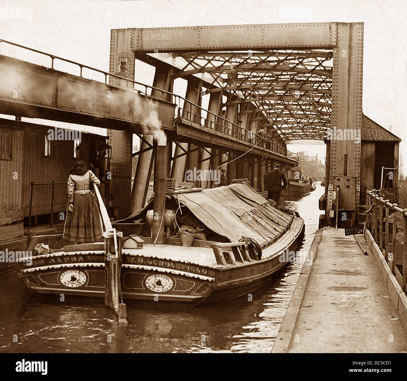 Barton Aquädukt über den Manchester Ship Canal viktorianischen Zeit Stockfoto