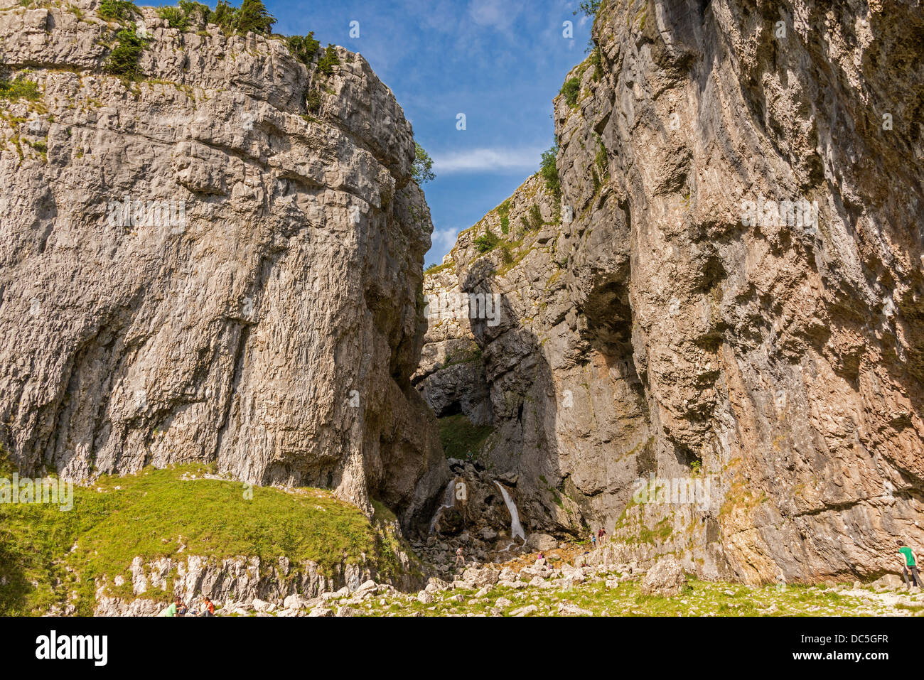 Gordale Narbe North Yorkshire. Nordwestengland. Yorkshire Dales National Park. YDNP. Stockfoto