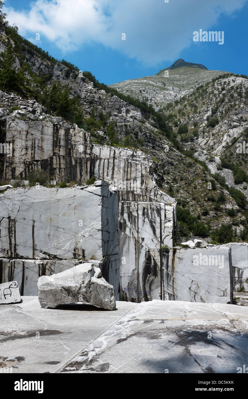 Marmorbruch, Toskana Italien Stockfoto