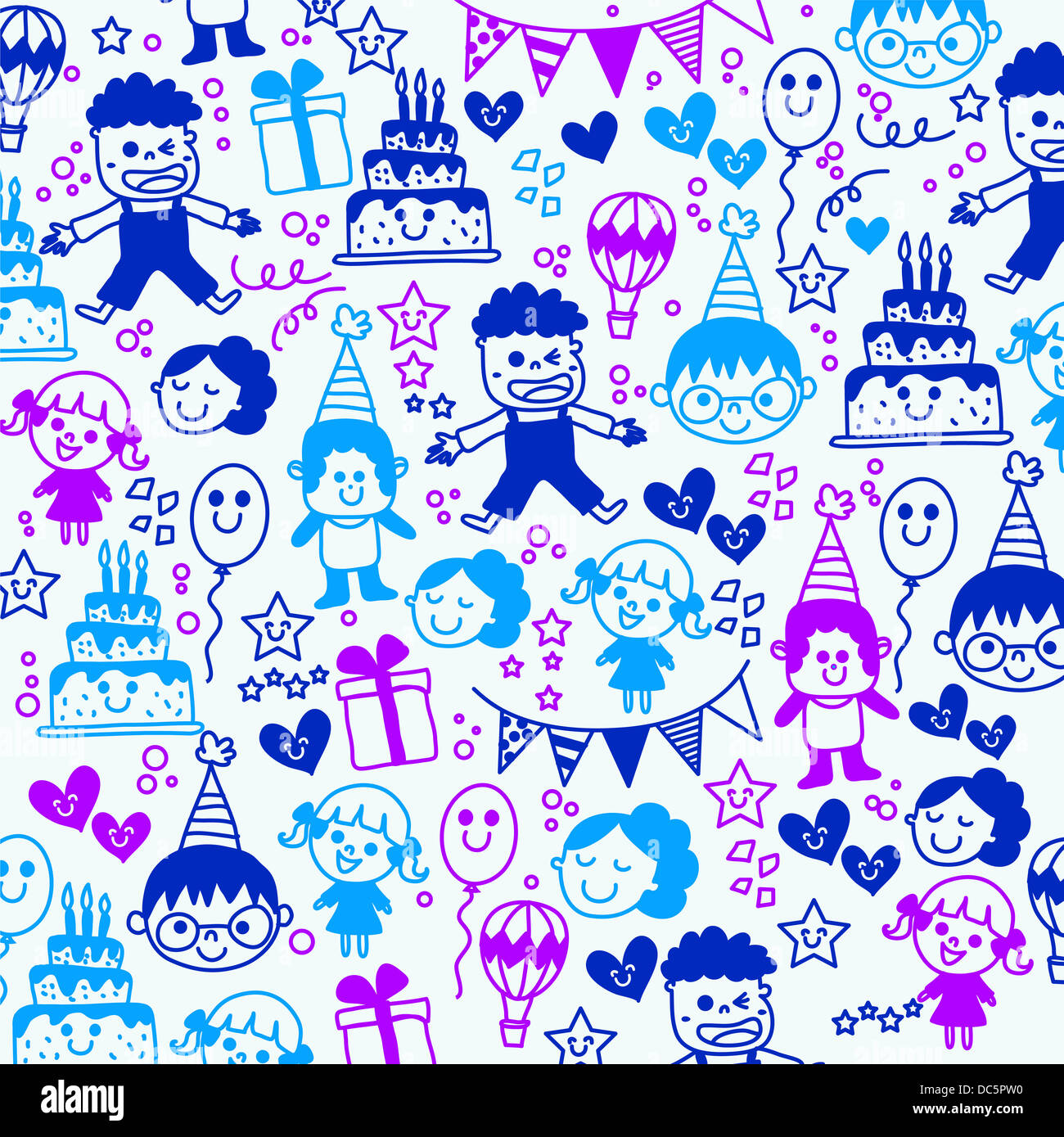 weißen Hintergrund mit Illustration icons Stockfoto