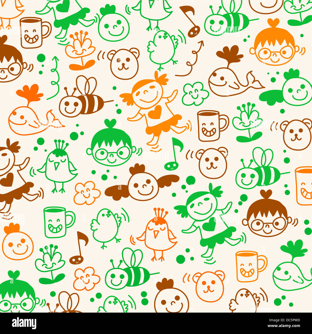 weißen Hintergrund mit Illustration icons Stockfoto