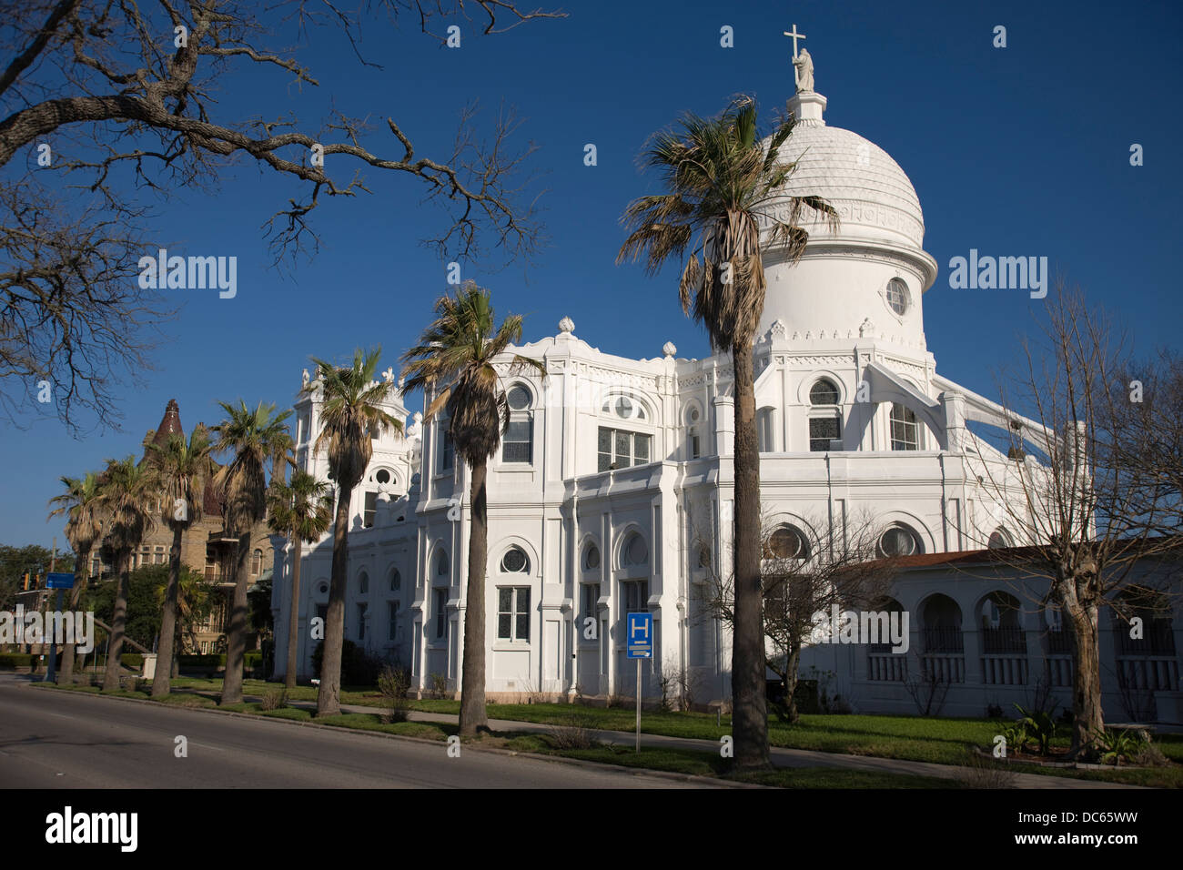 SACRED HEART KATHOLISCHE KIRCHE GALVESTON ISLAND TEXAS USA Stockfoto