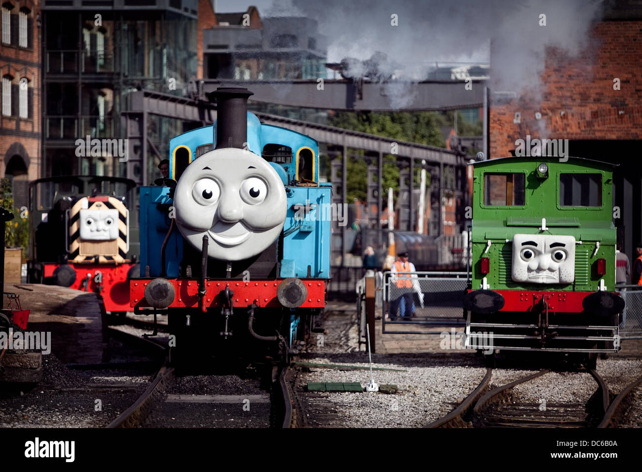 Thomas die kleine Lokomotive Zug an das Museum of Science and Industry in Manchester Stockfoto