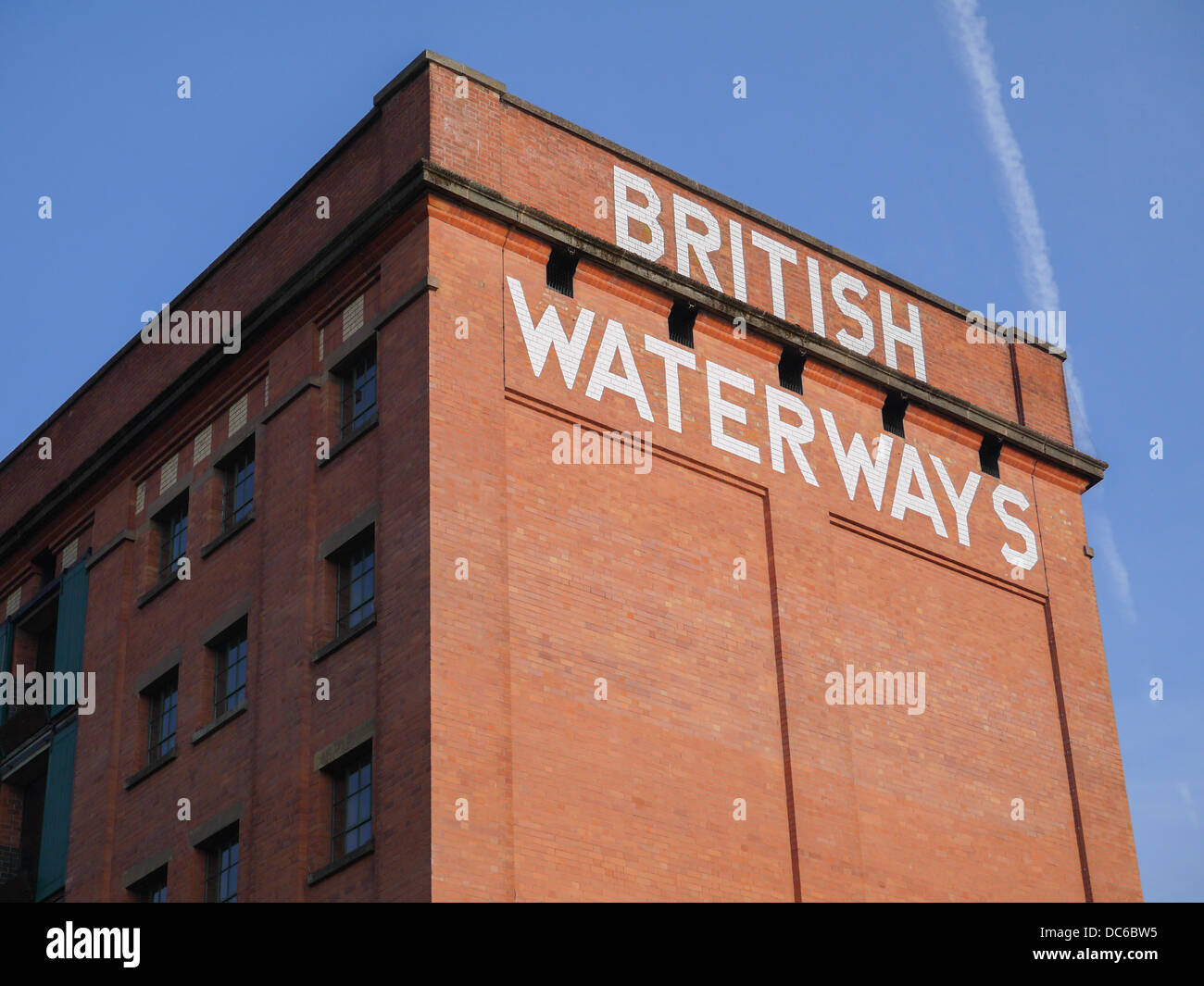 British Waterways Gebäude an der Seite der Nottingham-Kanal. Stockfoto