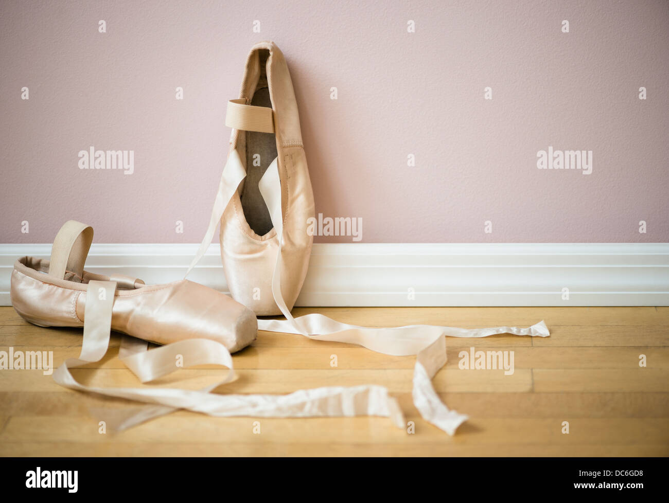Nahaufnahme von Ballet shoes Stockfoto